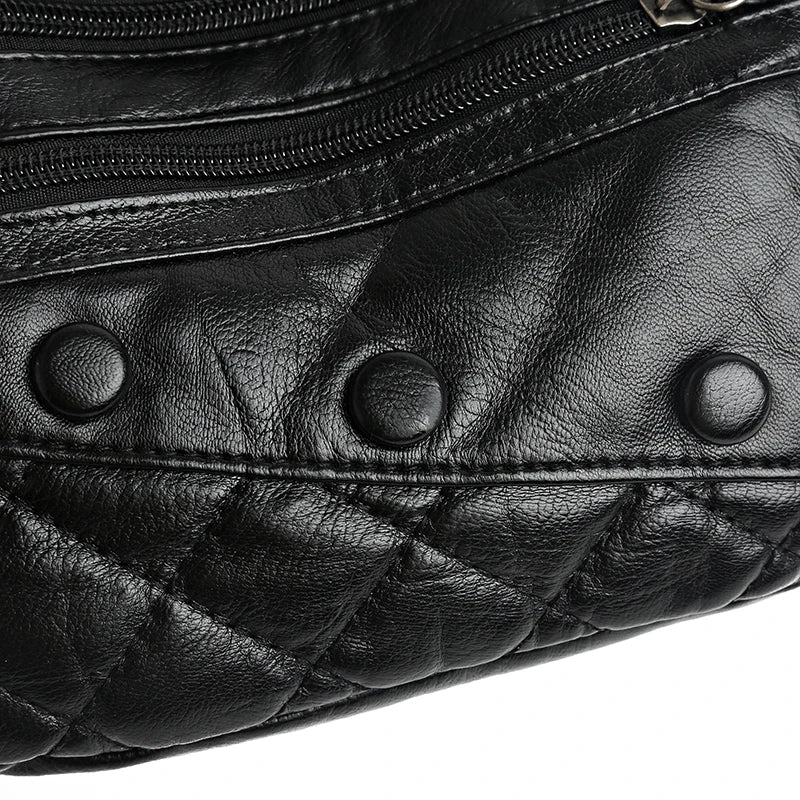 Women Bag Soft Leather Shoulder Bags Multi-Layer Crossbody Bag