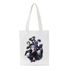 Jujutsu Kaisen Canvas Women Shoulder Bag Anime Ins Harajuku Vintage Shopper