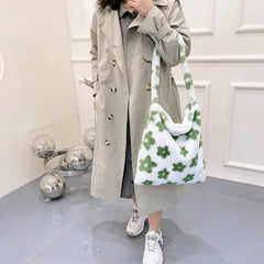 Plush Love Messenger Crossbody Bag Large-capacity Tote Bag