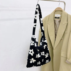 Plush Love Messenger Crossbody Bag Large-capacity Tote Bag