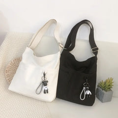 Korea Japanese Canvas Shoulder Bag Art Satchel