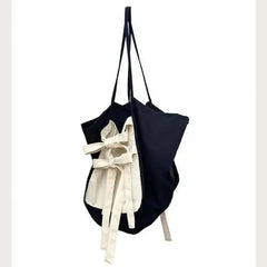 Women Bag Ladylike Bow Tote Bag Zipper Shoulder Handbag