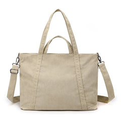 Women Corduroy Tote Bag Large Capacity Shoulder Handbag
