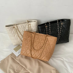Women's Retro Messenger Bag Chain Tote Shoulder Bag