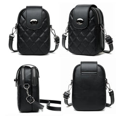 Lozenge Pattern Shoulder Small Flap Crossbody Messenger Bag