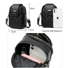 Lozenge Pattern Shoulder Small Flap Crossbody Messenger Bag