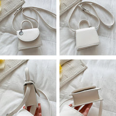 Women PU Leather Fanny Pack Clutch Small Chest Shoulder Bags