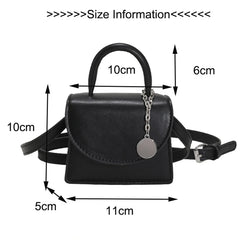 Women PU Leather Fanny Pack Clutch Small Chest Shoulder Bags