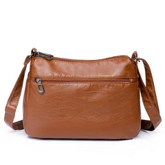 Middle aged Mom's Bag One Shoulder High Capacity Versatile Soft Retro Bag