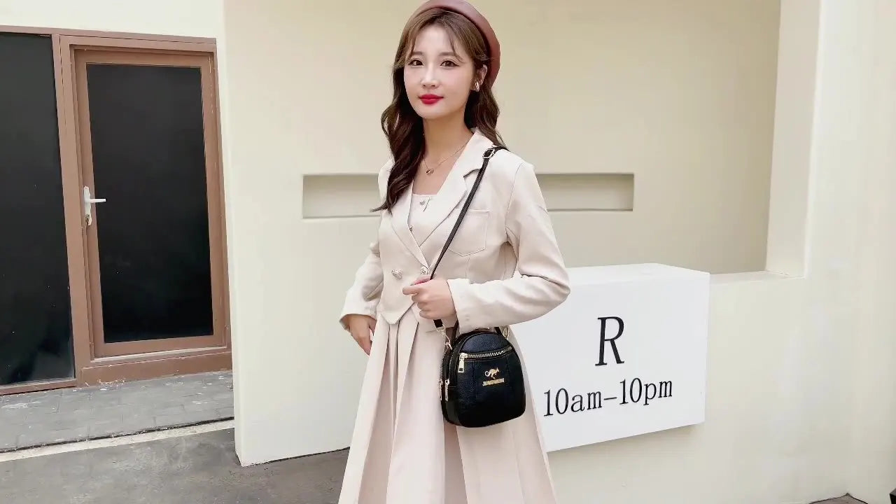 Women Mini Shoulder Messenger Bag Soft PU Leather Crossbody Bags