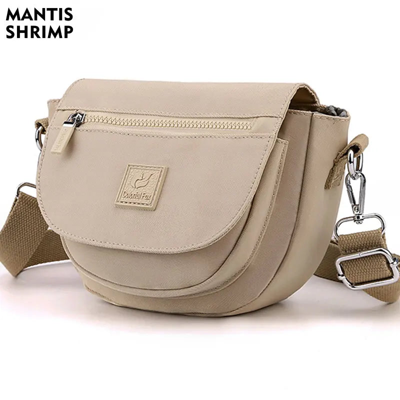 Women's Multi-Pocket Messenger Bag Nylon Shoulder Bag Crossbody