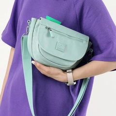 Women's Multi-Pocket Messenger Bag Nylon Shoulder Bag Crossbody
