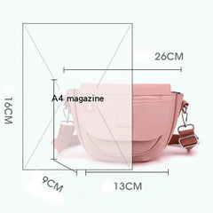 Women's Multi-Pocket Messenger Bag Nylon Shoulder Bag Crossbody