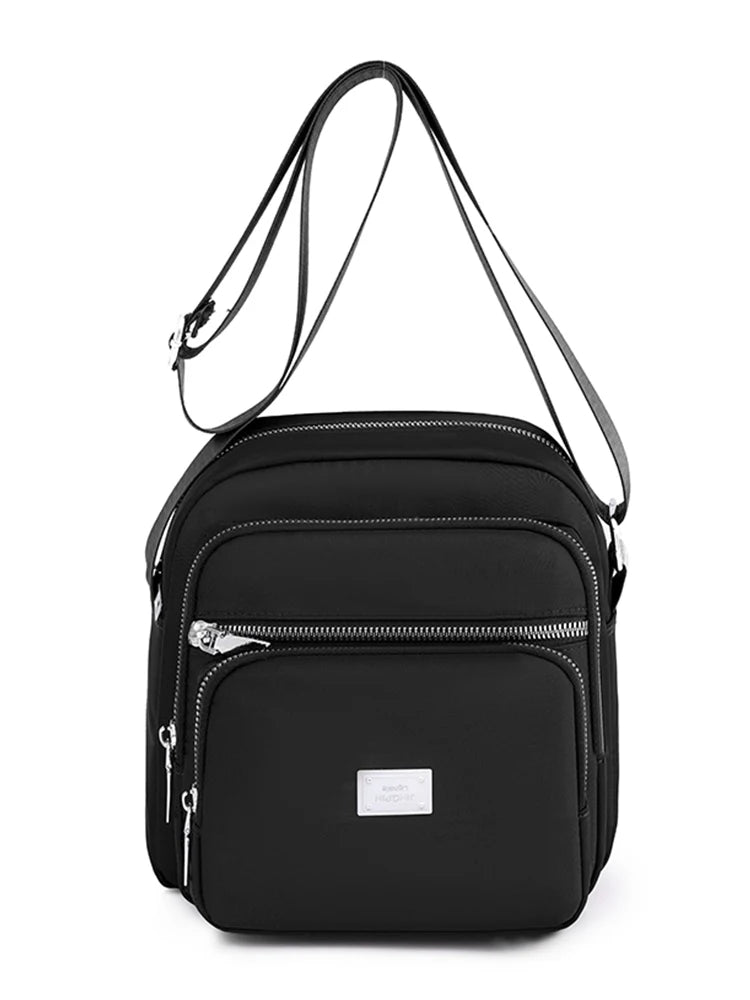 Women Shoulder Bag Square Pack Nylon Messenger Crossbody Daily Bags