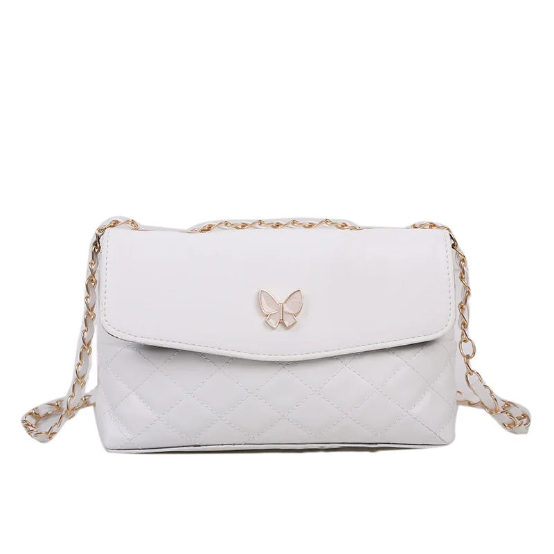 Women Crossbody Bag Soft Leather Messenger Chain Shoulder Satchel Purse