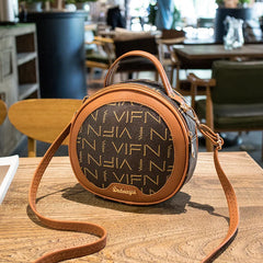 Women Mini Round Crossbody Bag Small Side Purse