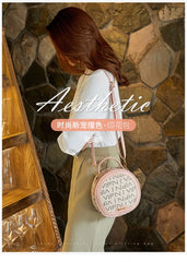 Women Mini Round Crossbody Bag Small Side Purse