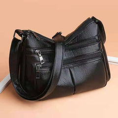 Women Shoulder Bag Middle-aged Mother PU Messenger Purse Lady Side Bag