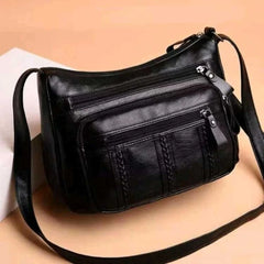Women Shoulder Bag Middle-aged Mother PU Messenger Purse Lady Side Bag