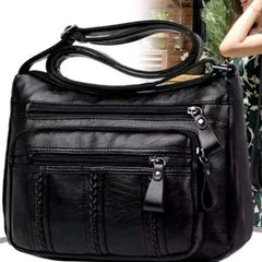 Women Shoulder Bag Middle-aged Mother PU Messenger Purse Lady Side Bag