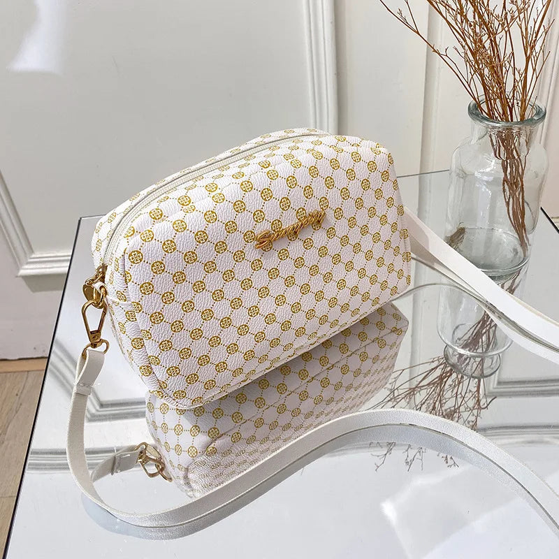 Women Shoulder Bag Small Square Casual PU Leather Cross Body Handbag