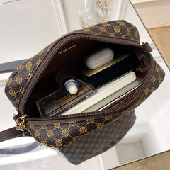 Women Crossbody Bag Small Square PU Leather Casual Shoulder Bag