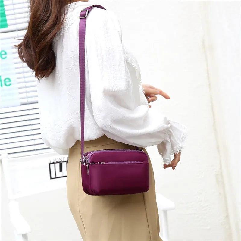 Women Crossbody Bag Oxford Cloth Causal Shoulder Small Bag