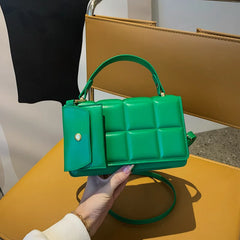 Women Bag Lady Shoulder Messenger Solid Small Square Crossbody Bags