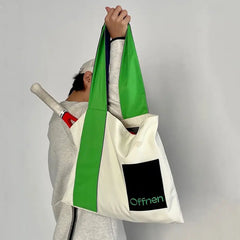 Women Nylon Tote Bag Casual Shoulder Handbag High-Capacity Shopping Bag
