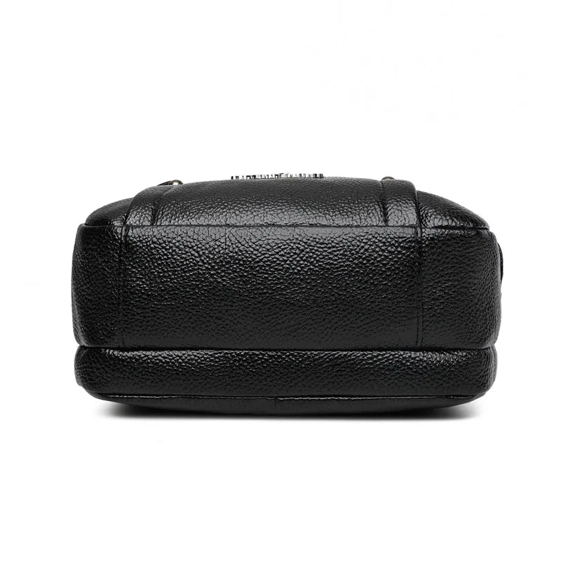 Women Bag PU Small Round Shoulder Messenger Crossbody Bag Soft PUMother Bag