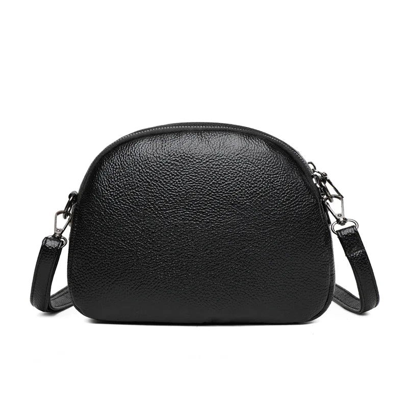 Women Bag PU Small Round Shoulder Fashionable Crossbody Soft Mother Side Purse