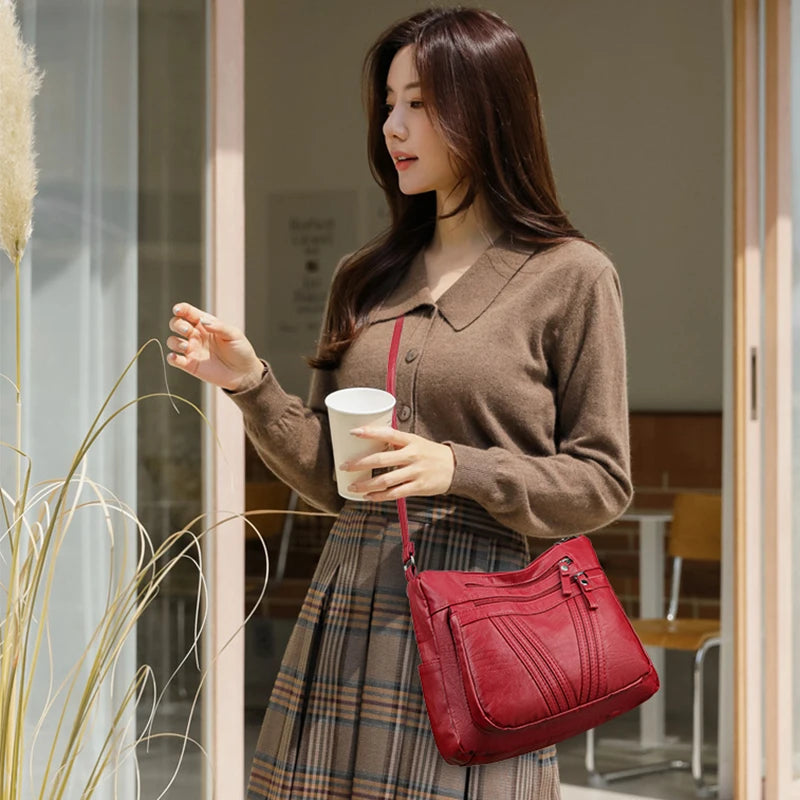 Women Bag Shoulder Messenger Bag Large Capacity Mother Bag Lady Gift Handbag