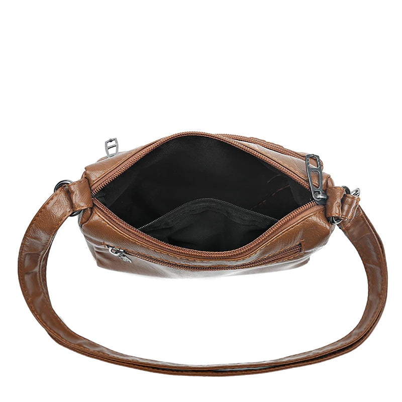 Women Vintage Crossbody Shoulder Bag PU Leather Messenger Daily HandBags