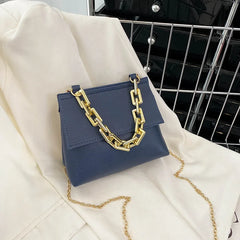 Women Bag Golden Chain Shoulder Diagonal Messenger Crossbody Bag