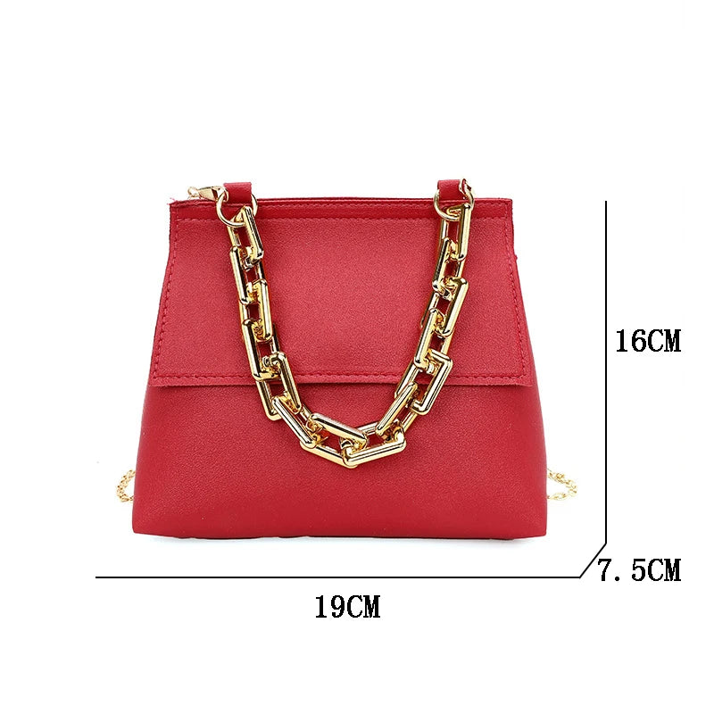 Small Western Style Bag Chain Shoulder Messenger Crossbody Handbags Purse