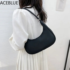 Nylon Armpit Shoulder Purse Canvas Handbag Clutch Women Hobos Bolso Feminina