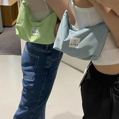 Nylon Shoulder Purse Canvas Small Shoulder Bag Clutch Women Handbags