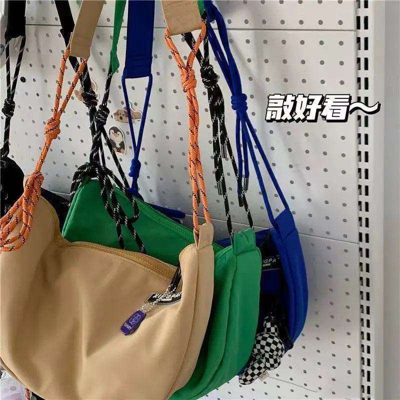 Nylon Hobo Shoulder Bag Soft Casual Handbag Crossbody Girls Bag