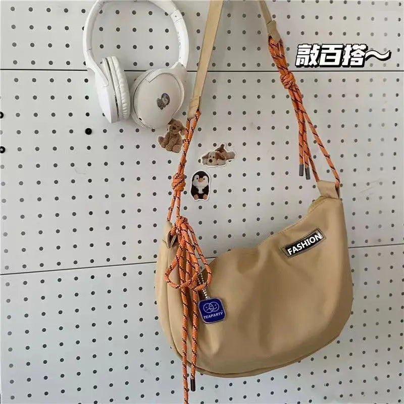Nylon Hobo Shoulder Bag Soft Casual Handbag Crossbody Girls Bag