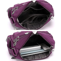 Waterproof Nylon Messenger Bag for Women