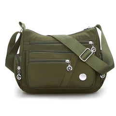 Waterproof Nylon Women Messenger Bag Large Capacity Crossbody Shoulder Bag