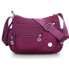 Waterproof Nylon Messenger Bag for Women