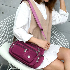 Women Nylon Waterproof Messenger Bag Crossbody Shoulder Handbag