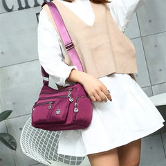Women Nylon Waterproof Messenger Bag Crossbody Shoulder Handbag