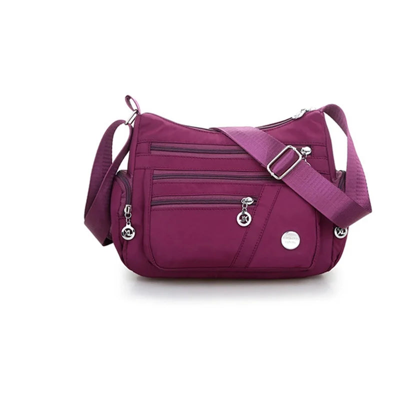 Women Nylon Waterproof Messenger Bag Crossbody Shoulder Handbag