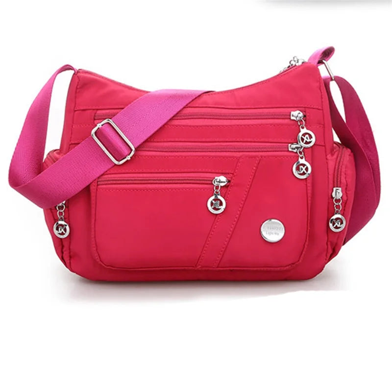 Women Nylon Waterproof Messenger Bag Crossbody Shoulder Handbag
