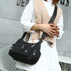 Women Nylon Waterproof Messenger Bag Crossbody Shoulder Handbag