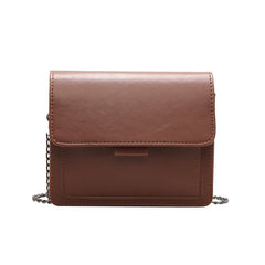Vintage Solid Hasp Shoulder Bag Handbag Euro-America Style