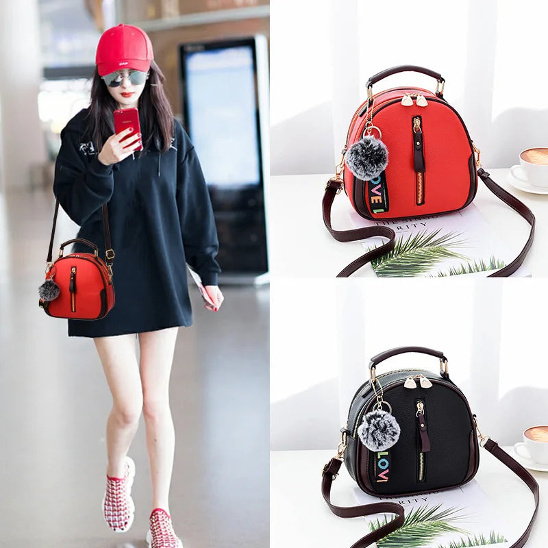 Women PU Leather Crossbody Bag Shoulder Messenger Bag