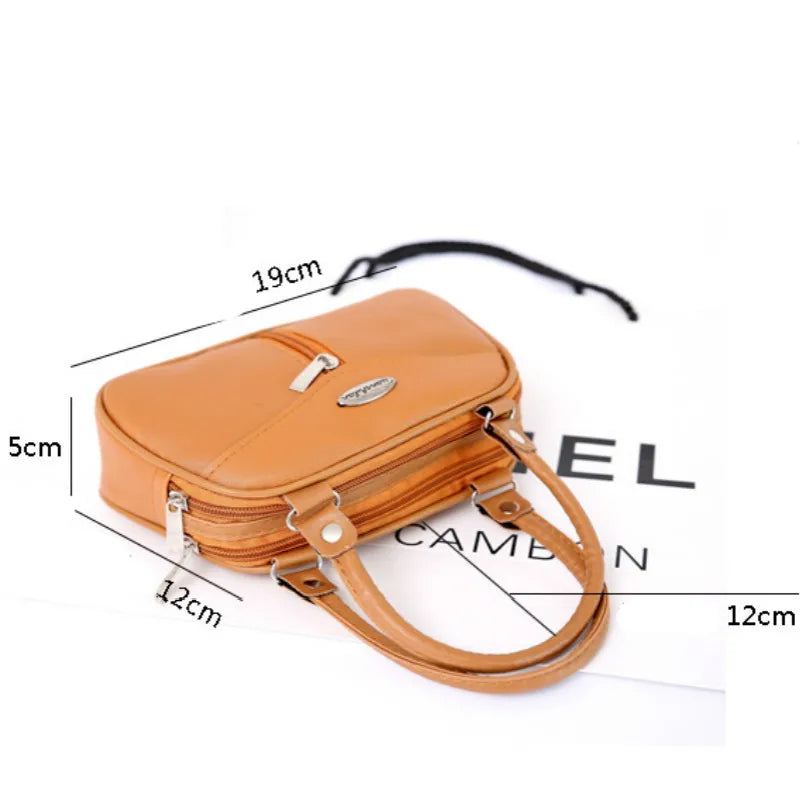 Vintage Flower Panelled Messenger Bag PU Leather